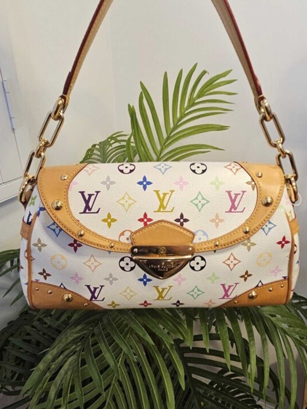 💕Louis Vuitton Original Takashi Murakami Beverly MM Monogram Multicolor Bag ✨️